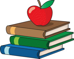 Apple picture with books Apple picture with books
